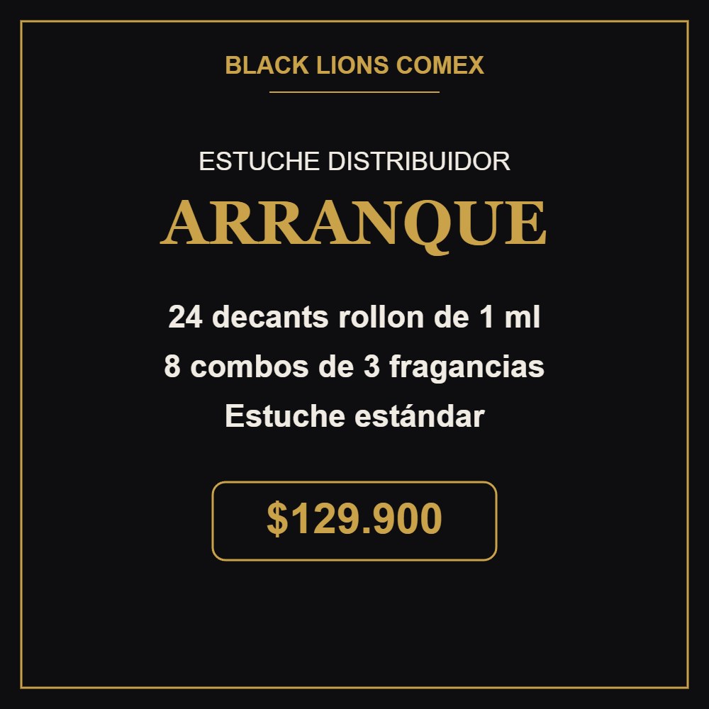 Estuche Distribuidor Arranque 24 decants rollon 1 ml
