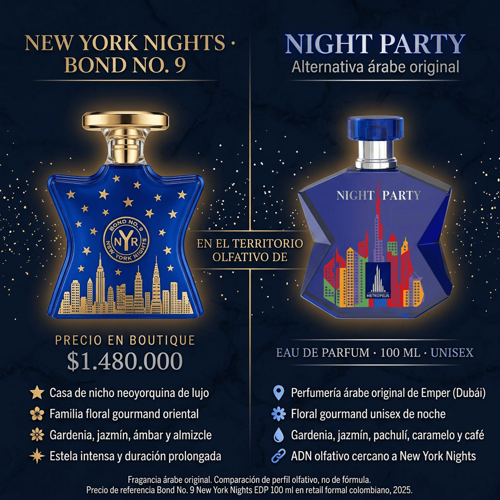 Metropolis Night Party | Emper — comparativa de perfil olfativo