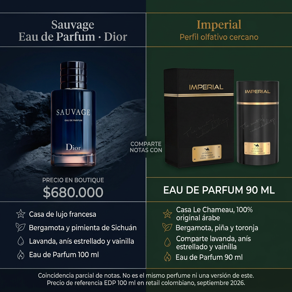 Imperial Hombre | Emper — comparativa de perfil olfativo