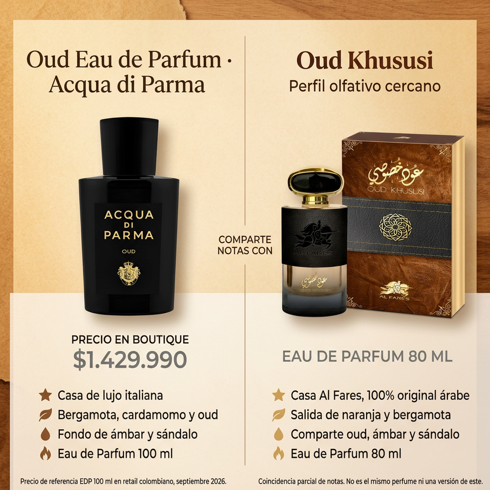 Oud Khususi Unisex | Emper — comparativa de perfil olfativo