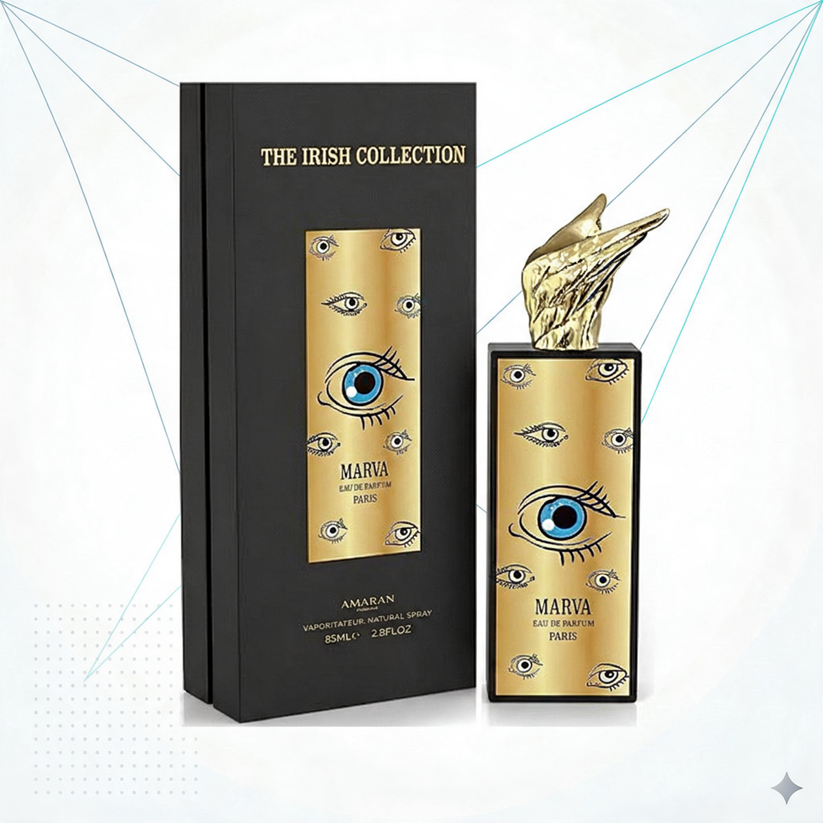 Marva | The Irish Collection by Amaran - frasco y caja