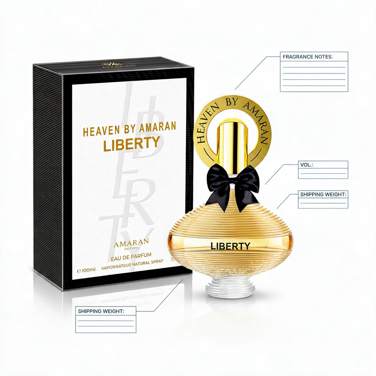 Heaven by Amaran Liberty - frasco y caja