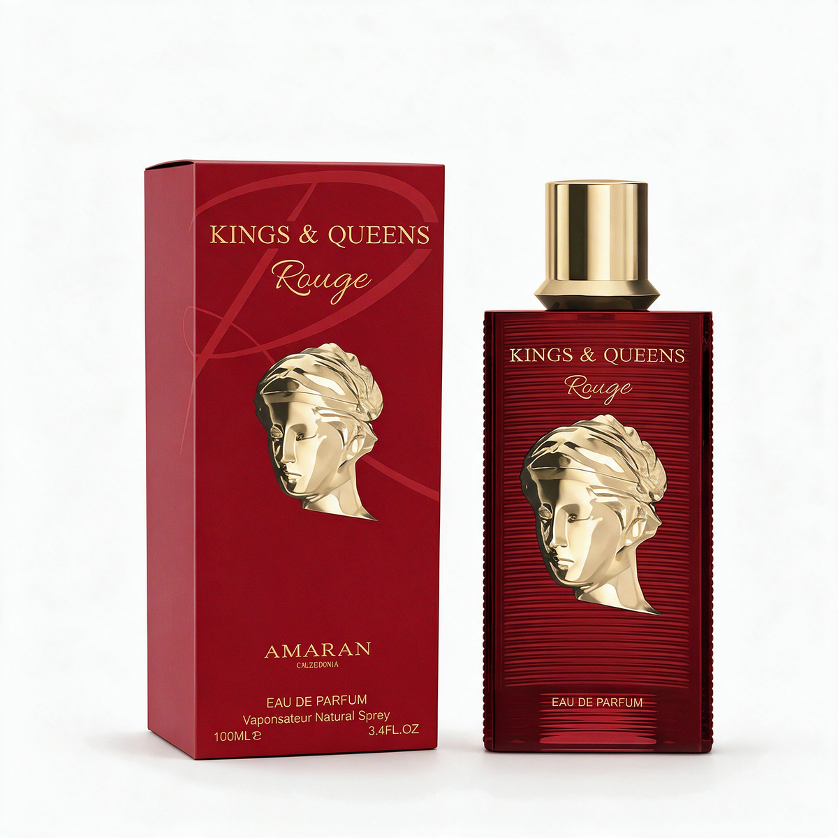 Kings & Queens Rouge | Amaran Parfums - frasco y caja