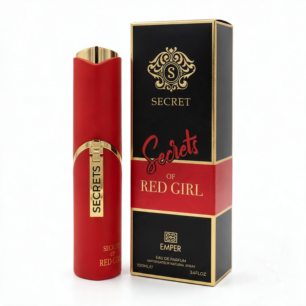 Secrets of Red Girl | Emper - frasco y caja
