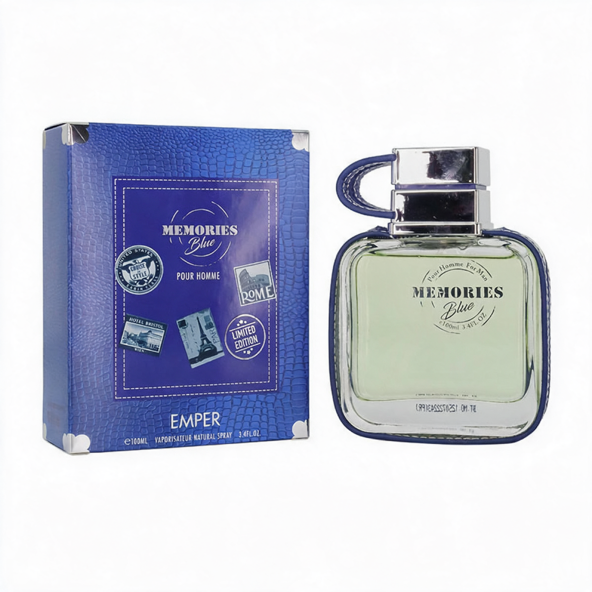 Memories Blue Hombre | Emper - frasco y caja